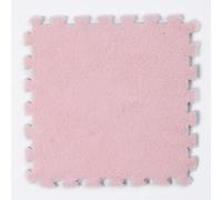 Square Interlocking Jigsaw Puzzle Carpet Mat, DIY Anti-slip,10/12/16/20 Pcs(Light Pink,12pcs)