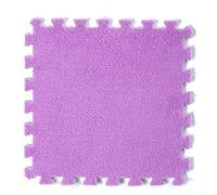 Square Interlocking Jigsaw Puzzle Carpet Mat, DIY Anti-slip,10/12/16/20 Pcs(Purple,12pcs)