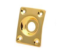 Square Jack Plate For Guitar,Jack Plate 3Pcs Metal Square Guitar Jack Plates JackPlate Cover, For LP Electric Guitar - Black - Chrome - Gold For Choose JackPlate Cover(Gold)