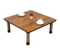 Square Japanese-Style Folding Table, Low Coffee Table Desk for Tatami Bedroom, Bay Window, Tea Room, Compact Multi-purpose Design