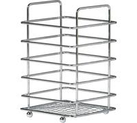 Square Kitchen Cutlery Caddy Chrome