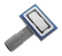 Square Kitchen Sink Overflow Head Insert, Stainless Steel Rubber, Silver