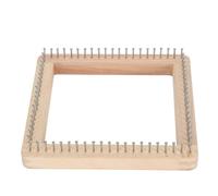 Square Knitting Loom, Household Handmade Weaving Loom, DIY Handcraft Wood Knitting Board Knitting Tool for Weaving Hat, Scarf, Blanket, Shawl for Children & Adults (20 * 20cm)