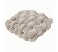 Square Knots Decorative Throw Pillow, 12cm Thick Supportive Seat Pad Cushion for Elderly, Post-Operative Recovery, Pregnancy, Armchair Booster, 40x40cm G24
