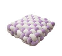 Square Knots Decorative Throw Pillow, 40x40cm Armchair Booster Cushion, 12cm Thick Supportive Butt Cushion for Elderly, Post-Operative Comfort, Pregnancy Relief G24