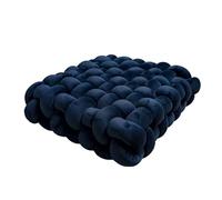 Square Knots Decorative Throw Pillow, Supportive 12cm Thick Square Seat Pad, Armchair Booster Cushion for Elderly, Post-Operative & Pregnancy Comfort, G24, 40x40cm