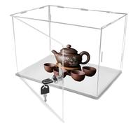 Square Large Acrylic Display Case Dustproof Box Clear, LXW 40x40 50x50 60x60cm Storage Boxes Showcase, Product Demonstration Organizer Containers(60X60X41cm)