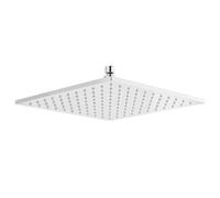 Balterley Square LED Fixed Shower Head Chrome 200mm in Silver Balterley Silver