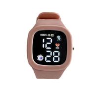 Square LED Kids Watch - Digital Waterproof Wristwatch with Colorful Display | Soft Silicone Band, Time Teaching Toy for 3-10 Year Old Girls | for Birthdays, School, Play, and Learning Time