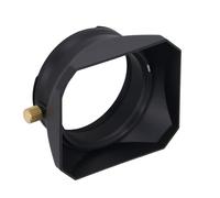 Square Lens Hood, Metal Lens Hood for Fujifilm X100 Series Cameras X70 with 49mm Adapter Ring, Blocks Unwanted Light, Lens Hood for X100VI Camera, X100V (Black)