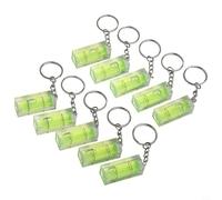 Square Level Tool 15x15x40mm Acrylic Glass Pocket Size for Bullseye and Levels Horizontal Inclinometer Use, 10 Pcs Green and Blue Set