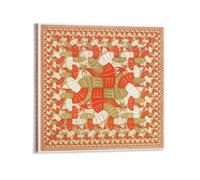 Square Limit by Maurits Cornelis Escher Art Posters Canvas Wall Art Picture Prints Hanging Photo Decor Home Artworks 20x20inch(50x50cm)