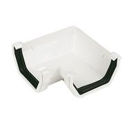 Square Line 90degs Gutter Angle White