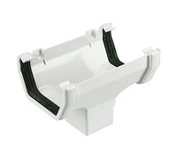 Square Line Running Outlet 114mm White
