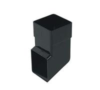 Square LINE Static Caravan Gutter DOWNPIPE Shoe Black GUTTERING RAINWATER System