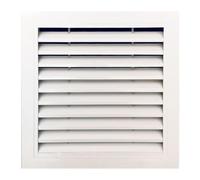 Square Louvered Air Vent Grille 400x400mmFlat Return Vent for Cabinets Shoe Storage Sinks & MoreEfficient Airflow Solution for Home & Office