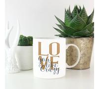 Square Love You Like Crazy Mug