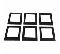 Square Magnetic Frames for Instax Photos and K Photocards Acrylic Material Frames with Secure Hold on Various Metallic Surfaces (Is black)