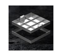 Square Manhole Cover, Sealed Stainless Steel Inspection Lid with Handle Design for Sidewalks, Gardens, and Communities (30x30x5cm)