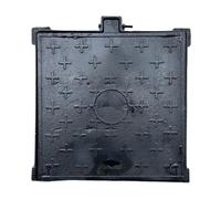 Square Manhole Cover with Border, Cast Iron Septic Tank Covers, Heavy Metal Inspection Lid, Suitable for Driveways, Concrete, and Courtyards(40x40x3cm/16x16x1.2in)