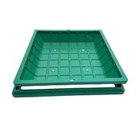 Square Manhole Covers - Plastic Invisible Septic Tank Lids for Green Belts, Lacaping, and Par - Sunken Design, 70cm/28in Diameter, & Eco-Friendly