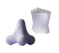 Square Massage Ball Four-Sided Muscle Roller Yoga Therapy Tool Foot Neck Hand Deep Pressure Relief(Purple OPP Bags)