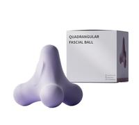 Square Massage Ball Four-Sided Muscle Roller Yoga Therapy Tool Foot Neck Hand Deep Pressure Relief(Purple Box)