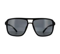 Square Matte Black Smoke Grey GF5085 Sunglasses Guess Black One Size
