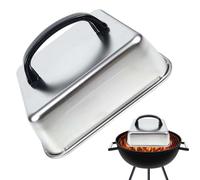 Square Melting Dome for Flat Top Grill Cooking and Basting with Heat | This Square Melting Dome Speeds Up Cheese Melting And Steaming On Flat Top Grills, Using Even Heat Distribution To Create