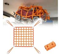Square Mesh Tear, Flat Nylon Sling Hoisting Net for Construction Moving Hoisting Loading Unloading(2M/6.5Ft 15Cm Mesh Load 3 Ton)