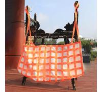 Square Mesh Tear, with Straps for Warehouse/Factory/Construction, Flat Nylon Sling Hoisting Net with 10Cm Square Mesh(1 * 1M Load 3 Ton)