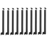 Square Metal Balustrade for Indoor Stairs Villas & Balconies - Side-Mount Industrial il Hardware for Safety & Security Guardrail System