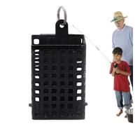 Square Metal Catfish Bait Holder - Fish Trap, Fishing Cage, Fishing Basket, Portable Bait Launcher Device, Carp Cage for Boat, Freshwater, Square Fishing Bait, Iron Cage, Heavy Duty Fishing Bait