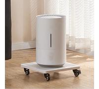 Square Metal Plant Caddy,Heavy Duty Plant Stand on Casters,Grid Design Roller Tray for Indoor/Outdoor Potted Plants