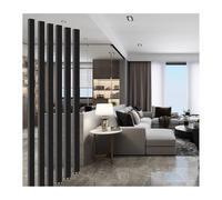 Square Metal Slat Room Divider Adjustable 6Piece Partition for Space Separation Durable Thickened Material Customizable Color 210cm/82.7in Modern Home Décor