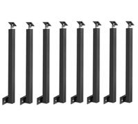 Square Metal Spindles for Stair Railings, Side Mount Balustrade Kits - Durable & Stylish Solution for Homes, Villas, Indoor Steps, Balcony & Industrial Guardrails