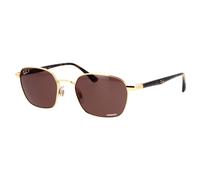 Square Metal Sunglasses with Purple Lenses- unisex- Ray-Ban- Sunglasses- Yellow- 53 MM- Accessories 53 MM