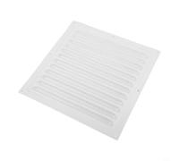 Square Metal Vent Grille Cover with Louvers, Aluminum Material for Covering Wall or Ceiling Openings and DuFor Vents in Various Ventilation Systems (250x250mm)