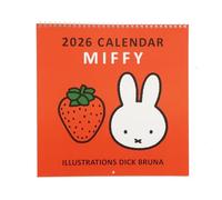 Square Miffy 2026 Wall Calendar, Red, 30BCA-1