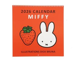 Square Miffy 2026 Wall Calendar, Red, 30BCA-1