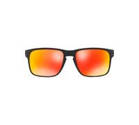 Square Mirrored Sunglasses with Logo - unisex - Oakley - Sunglasses - Black - 55 MM - Accessories 55 MM