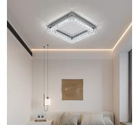 (Square) Modern Crystal Ceiling Light Wider Illumination Range