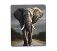 Square Mouse Pad 3D Elephant Mouse Mat with Non-Slip Rubber Base Custom Computer Mouse Pads for Wireless Mouses Laptop Office Desk Accessories Gaming Mousepad 7.9 x 9.5 in