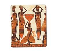 Square Mouse Pad African Tribal Woman Mouse Mat with Non-Slip Rubber Base Custom Computer Mouse Pads for Wireless Mouses Laptop Office Desk Accessories Gaming Mousepad 8.3 x 10.3 in