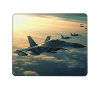 Square Mouse Pad Aircraft Fighter Jets Mouse Mat with Non-Slip Rubber Base Custom Computer Mouse Pads for Wireless Mouses Laptop Office Desk Accessories Gaming Mousepad 7 x 8.6 in