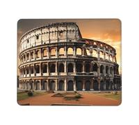 Square Mouse Pad Ancient Colosseum Mouse Mat with Non-Slip Rubber Base Custom Computer Mouse Pads for Wireless Mouses Laptop Office Desk Accessories Gaming Mousepad 8.3 x 10.3 in