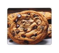 Square Mouse Pad Chocolate Cookie Mouse Mat with Non-Slip Rubber Base Custom Computer Mouse Pads for Wireless Mouses Laptop Office Desk Accessories Gaming Mousepad 7 x 8.6 in