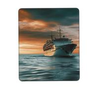 Square Mouse Pad Cruise Ship Mouse Mat with Non-Slip Rubber Base Custom Computer Mouse Pads for Wireless Mouses Laptop Office Desk Accessories Gaming Mousepad 10 x 12 inch