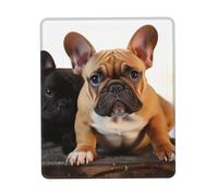 Square Mouse Pad Cute French Bulldog Mouse Mat with Non-Slip Rubber Base Custom Computer Mouse Pads for Wireless Mouses Laptop Office Desk Accessories Gaming Mousepad 10 x 12 inch