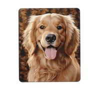 Square Mouse Pad Cute Golden Retriever Mouse Mat with Non-Slip Rubber Base Custom Computer Mouse Pads for Wireless Mouses Laptop Office Desk Accessories Gaming Mousepad 8.3 x 10.3 in